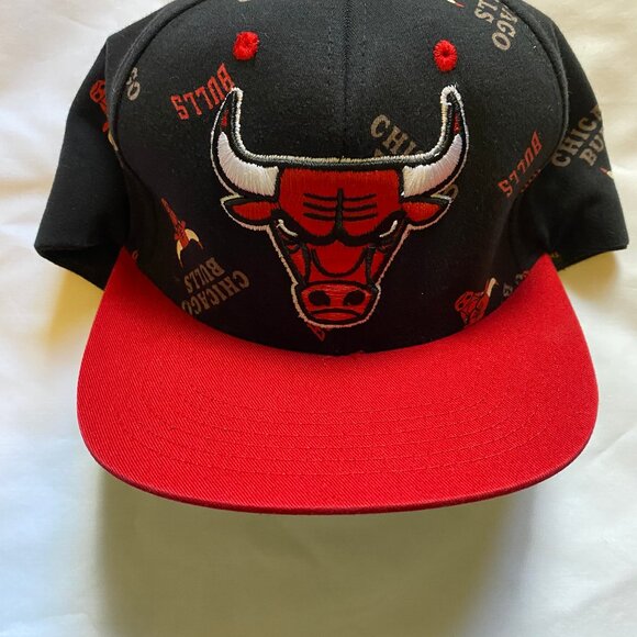 The Classics Chicago Bulls NBA Basketball Champions Hat Cap Black & Red Vintage - Picture 3 of 5